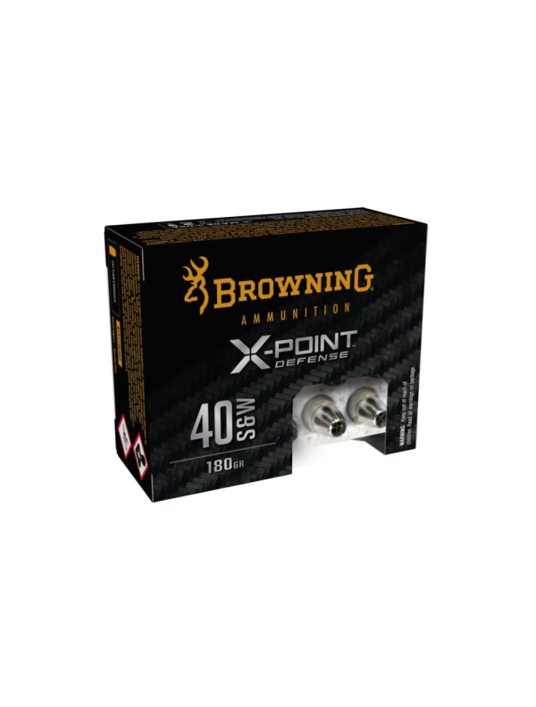 Browning X-Point Brass JHP - .40S&W - 180gr - 20rd