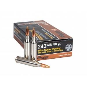 Sig Sauer Elite Copper Hunting 80gr .243 Win - 20rd