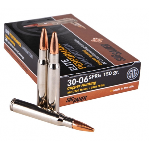 Sig Sauer Ammo Elite Copper Hunting, 150gr, 30-06 SPRG, 20rd