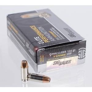 Sig Sauer Elite V-Crown JHP - 9mm - 124gr - 50rd