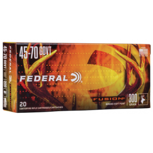 Federal Fusion, .45-70 Govt Ammo, 300gr, 20rd