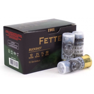 Fetter 00 Buck - 12ga - 2.75" - 1-1/8oz - 15rd