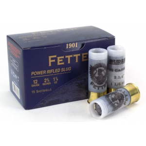 Fetter Power Rifled Slug - 12ga - 2.75" - 1-1/8oz - 15rd