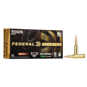 Federal Ammo Sierra Matchmaking, 224 Valkyrie, 90gr, 20rd