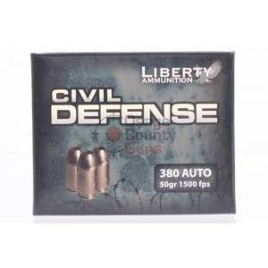 Liberty Ammunition Civil Defense .380 ACP 50gr HP