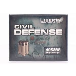 Liberty Ammunition Civil Defense .40 S&W 60gr HP