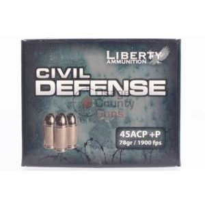 Liberty Ammunition Civil Defense .45 ACP 78gr HP