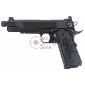 Nighthawk AAC Recon 5" .45 ACP w/ Crusade Grips & Engraved Cross/Shield