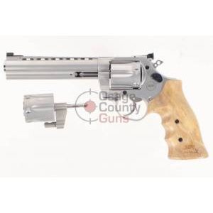 Nighthawk Korth Mongoose Silver - 6" .357 Mag w/ 9mm Cylinder