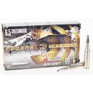 Federal Ammo Terminal Ascent, 6.5 Creedmoor, 130gr, 20rd