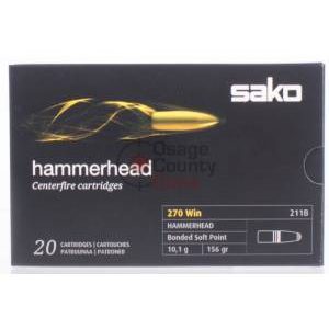 Sako Hammerhead 156gr SP Bonded Core .270 Win - 20rds