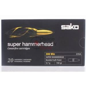 Sako Hammerhead 150gr SP Bonded Core .308 Win - 20rds