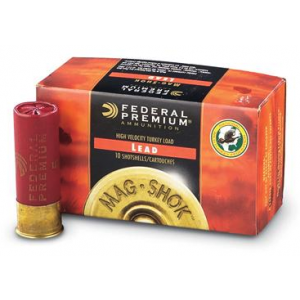 Federal Ammo Mag-Shok Turkey Load, 3", 1-3/4oz, 4 Shot, 12ga