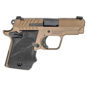Springfield Armory 911 Desert FDE w/ Hogue Grips, 9mm, 3" BBL, 6rd/7rd