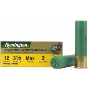 Remington Ammo High Velocity Magnum, 3-1/2", 2oz, 5 Shot, 12ga, 10rd