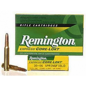 Remington Ammo Core-Lokt, 220gr, 30-06 SPRG, 20rd