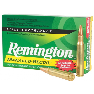 Remington Ammo Managed Recoil, 125gr, 30-06 SPRG, 20rd