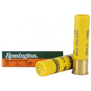 Remington Ammo Wingmaster HD, 3", 1-1/4oz, 4 Shot, 20ga, 5rd