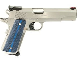 Colt Gold Cup Trophy Stainless .45 ACP 5" Barrel 8-Rounds G10 Checkered Blue Grip with Scallop - New Arrivals - Firearms Ohio