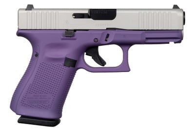 Glock 19 Gen 5 Purple 9mm 4.02" Barrel 15-Rounds Silver Slide