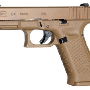 Glock 19X Compact 9MM 4.02" Barrel 10 Rounds 3 Magazines nPVD Finish Coyote BLEM (Scratches on Slide) Glock 19X Compact 9MM 4.02" Barrel 10 Rounds 3 Magazines nPVD Finish Coyote BLEM (Scratches on Slide) - New Arrivals - Firearms Ohio