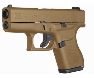 Glock 43 Flat Dark Earth 9mm 3.39" Barrel 6-Rounds