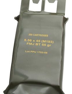 PPU M193 Mil-Spec Battle Pack Brass 5.56 Nato 200-Rounds 55 Grain FMJ Boat Tail - New Arrivals - Firearms Ohio