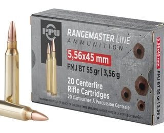 PPU Rangemaster Brass 5.56 NATO 55-Grain 20-Rounds FMJBT - New Arrivals - Firearms Ohio