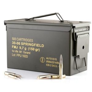 PPU Standard Rifle Ammo Brass .30-06 150-Grain 500-Rounds FMJ - New Arrivals - Firearms Ohio