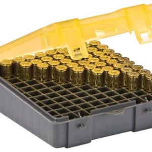 Plano Ammo Case Gray/Amber .357 Mag / .38 SPL Holds 100-Rounds - New Arrivals - Firearms Ohio