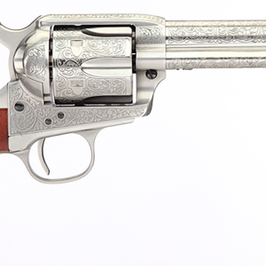Taylors and Co 1873 Cattleman Steel .45 LC 5.5" Barrel 6-Rounds Floral Engraved - New Arrivals - Firearms Ohio