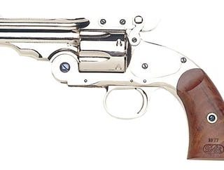 Taylors and Co Schofield Top Break Nickel .44-40 5" Barrel 6-Rounds Fixed Sights - New Arrivals - Firearms Ohio