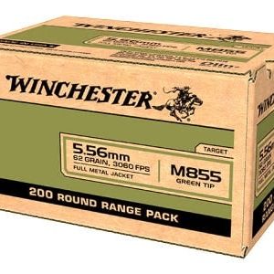Winchester USA Green Tip Brass 5.56 NATO 62-Grains 200-Rounds Full Metal Jacket - New Arrivals - Firearms Ohio