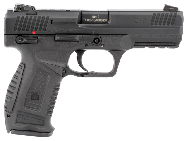 SAR USA ST9 Pistol 9mm 4.50" Barrel 17-Rounds 3-Dot Contrast Sights