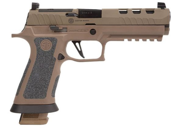 SIG SAUER P320X5 Custom Works DH3 Coyote 9mm 5" Barrel 21-Rounds X-Ray 3 Optic Ready