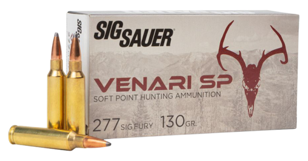 Sig Sauer Venari SP Brass .277 Sig Fury 130 Grain 20-Rounds Soft Point