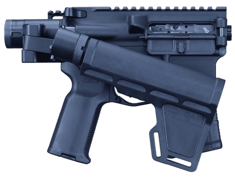 ar pistol with folded brace