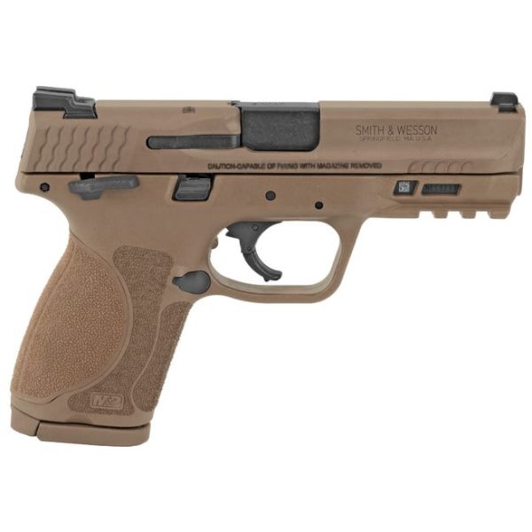 Smith and Wesson M&P9 M2.0 Compact FDE 9mm 4" Barrel 15-Rounds Thumb Safety