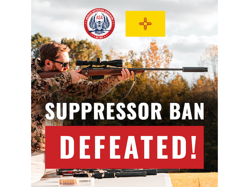 ASA Suppressor Ban Defeated 