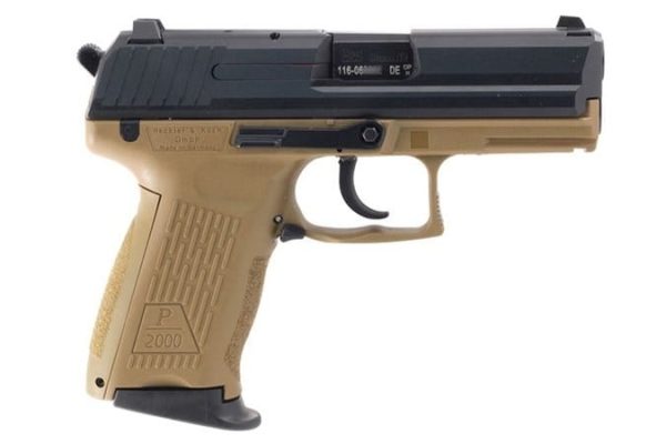 HECKLER AND KOCH P2000 (V3) FLAT DARK EARTH 9MM 3.6" BARREL 10-ROUNDS