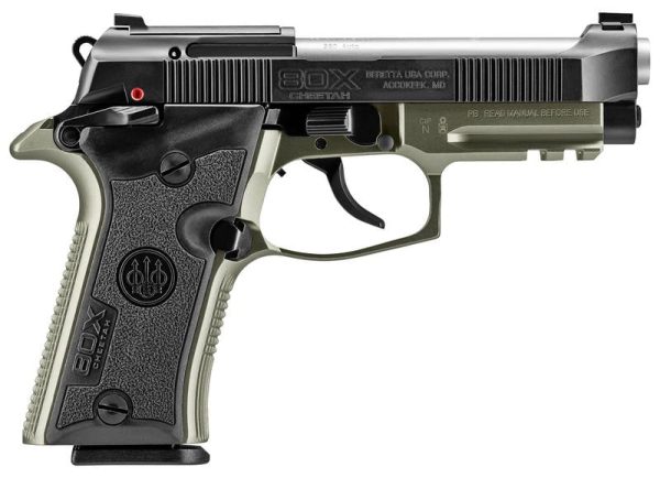 BERETTA 80X CHEETAH BLACK / OD GREEN .380 ACP 3.9" BARREL 13-ROUNDS