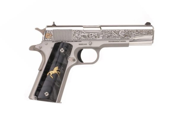 COLT 1911 CLASSIC "DAY OF THE DEAD" STAINLESS .38 SUPER 5" BARREL 9-ROUNDS