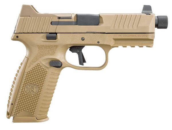 FN 509 TACTICAL FLAT DARK EARTH 9MM 4.5" BARREL 24-ROUNDS 5 MAG BUNDLE