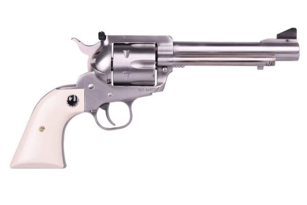 RUGER BLACKHAWK FLATTOP STAINLESS / SIMULATED IVORY .45 ACP / .45 COLT 5.5" BARREL 6-ROUNDS