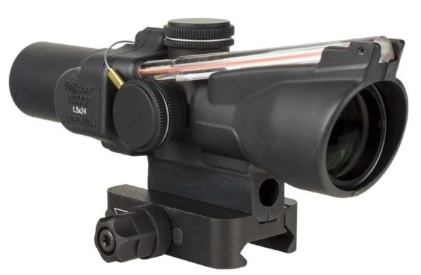 TRIJICON COMPACT ACOG 1.5X24 RIFLE SCOPE ILLUMINATED 8 MOA RED TRIANGLE W/ MOUNT