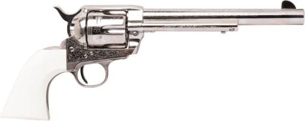 CIMARRON FIREARMS FRONTIER NICKEL .45 COLT 7.5" BARREL 6-ROUNDS