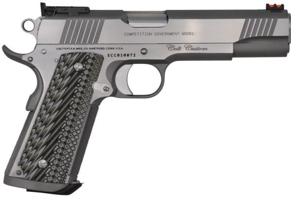 COLT FIREARMS 1911 CUSTOM COMPETITION STAINLESS .38 SUPER 5" BARREL 9-ROUNDS