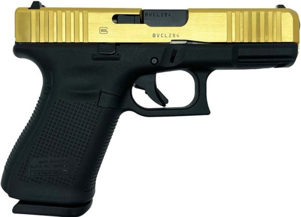 GLOCK 19 GEN 5 POLISHED GOLD/BLACK 9MM 4.02" BARREL 15-ROUNDS EXCLUSIVE