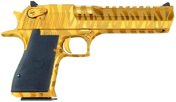 MAGNUM RESEARCH DESERT EAGLE MK19 GOLD TIGER STRIPE .50 AE 6" BARREL 7-ROUNDS