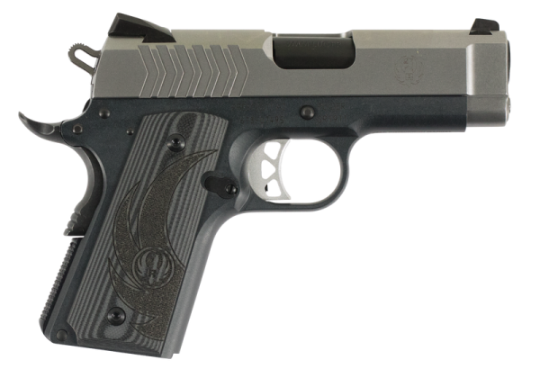 RUGER SR1911 LIGHTWEIGHT STAINLESS / GRAY 9MM 3.6" BARREL 7-ROUNDS OFFICER-STYLE